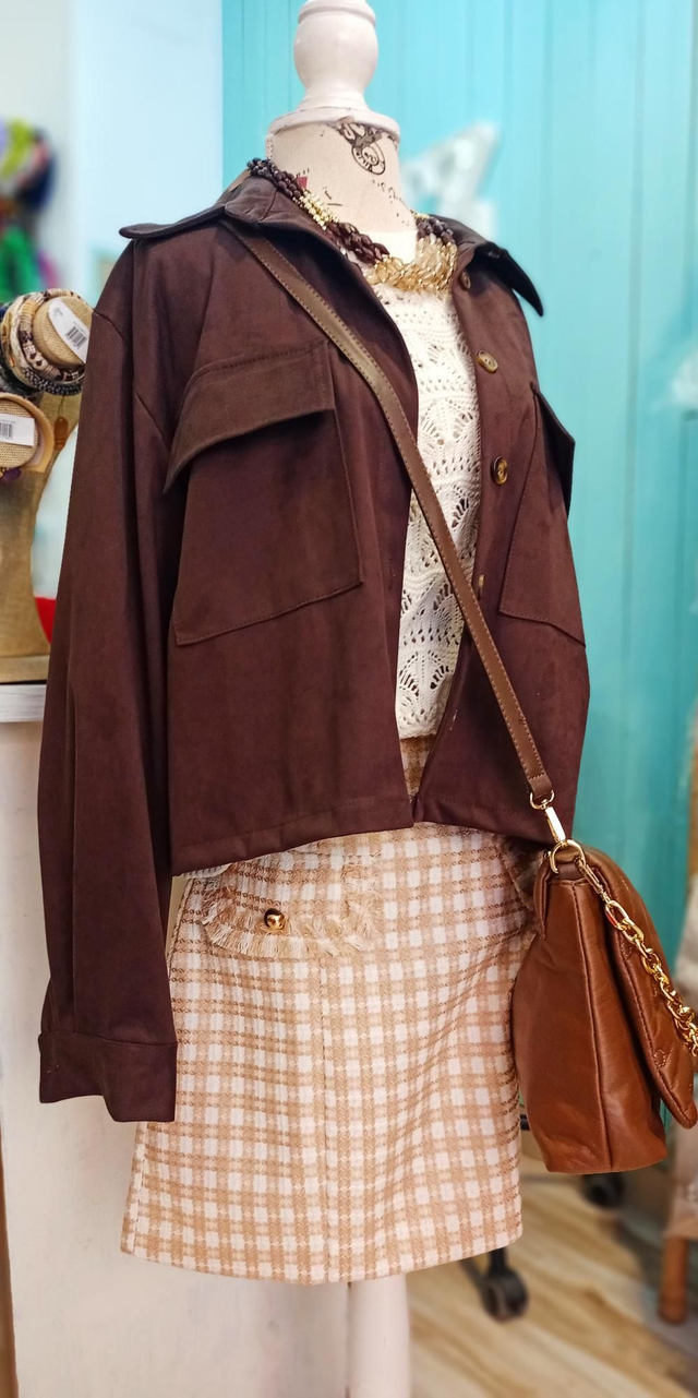 Chaqueta worker chocolate
