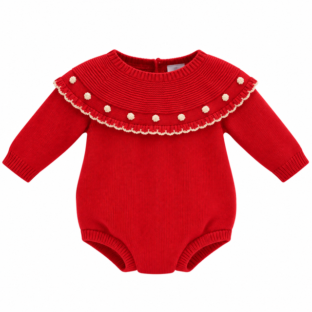 Knitted romper - newborn 