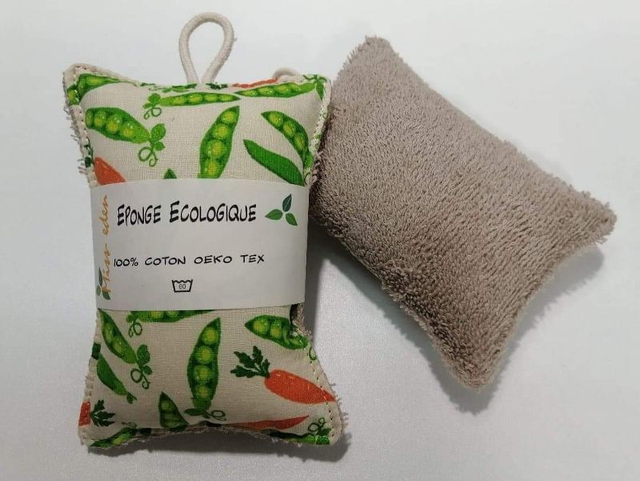 Eponge Bouclette Petits pois carotte
