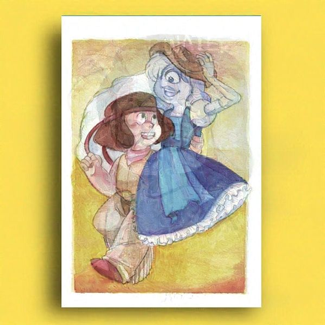 Print Red and Blue alien rocks