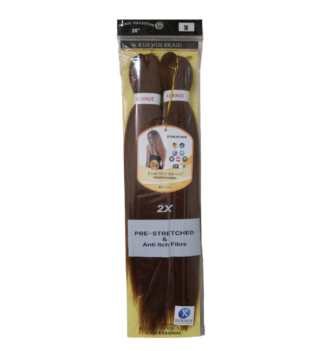 Kuknus Braid 2X Pre-Stretched 20" 30