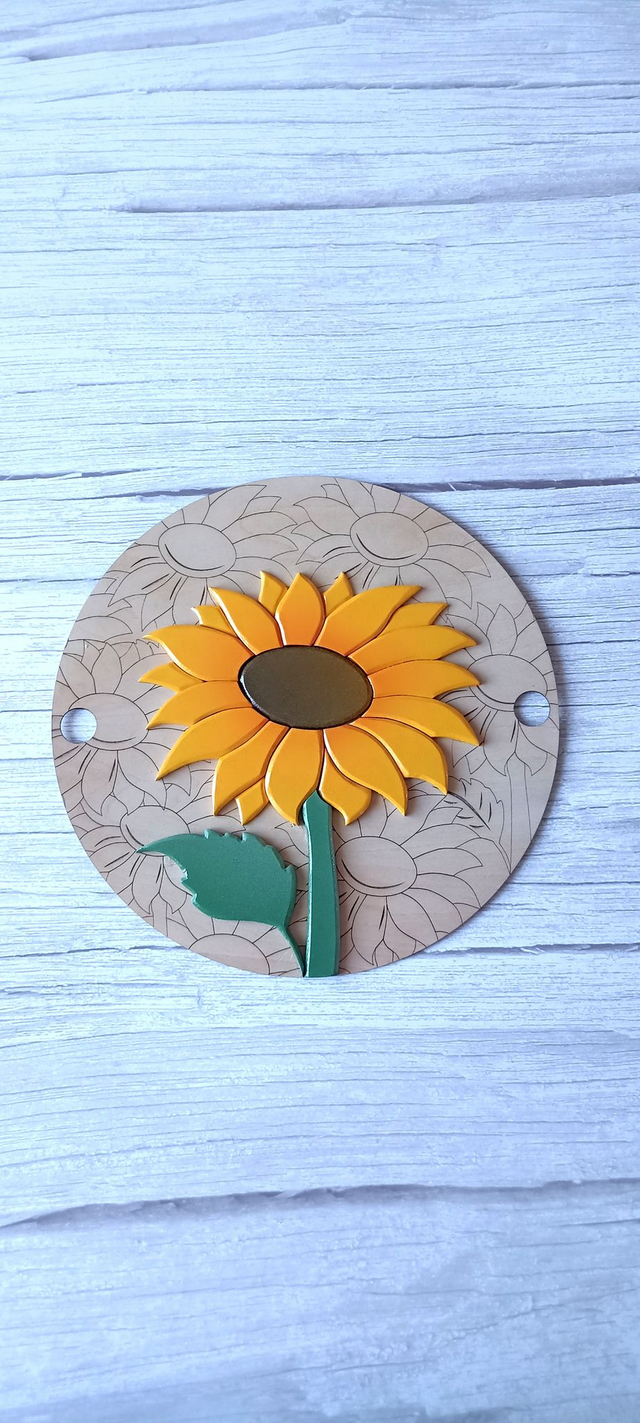 Décor TOURNESOL - pour Message de Classe Personnalisé