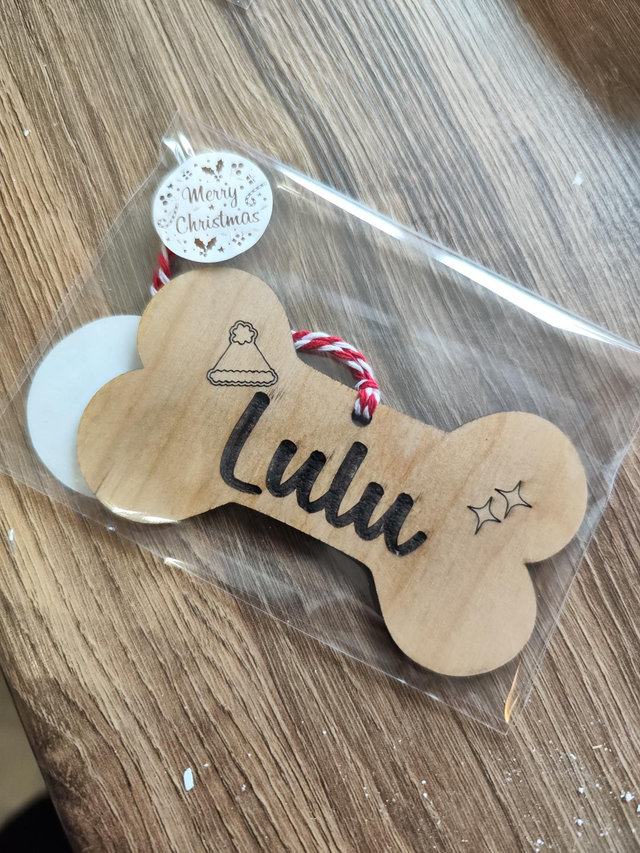 Dog bone bauble 