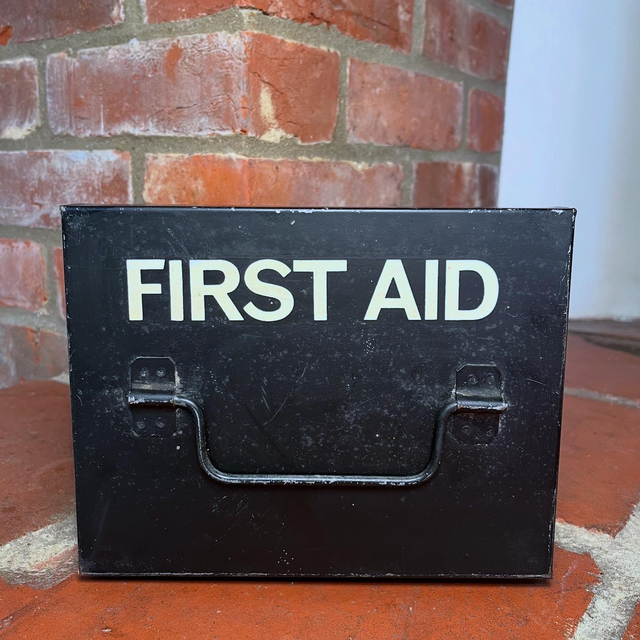 1960’s Industrial Factory First Aid Kit Tin