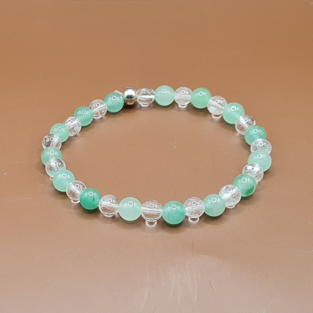 Bracelet Aventurine verte – cristal de roche