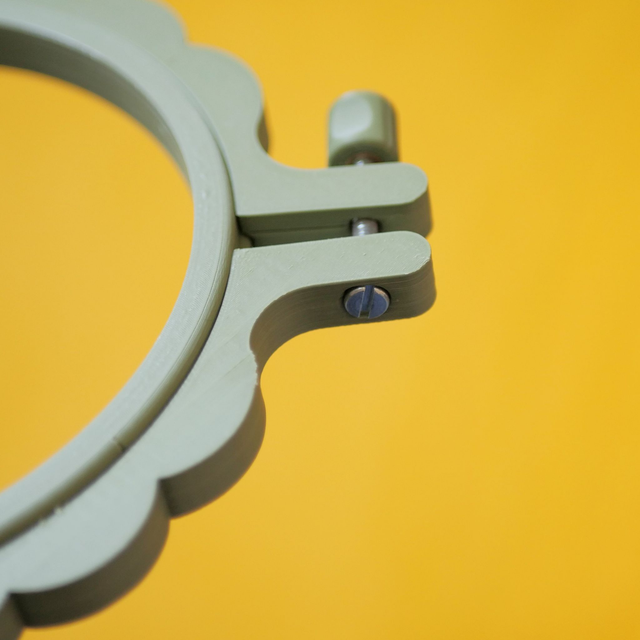 Tambours à broder circulaires imprimés en 3D