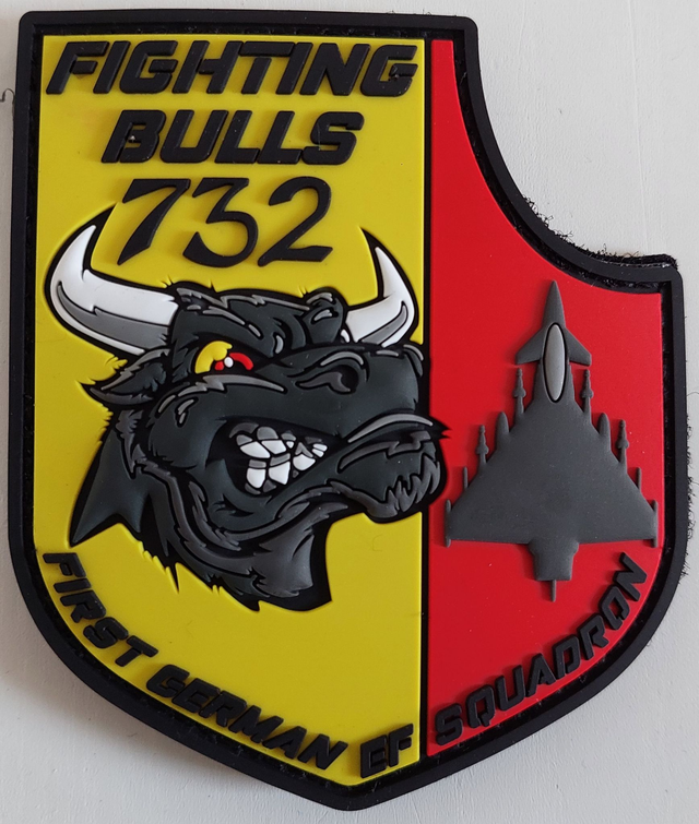 732 First Eurofighter Squadron Patch PVC blazon