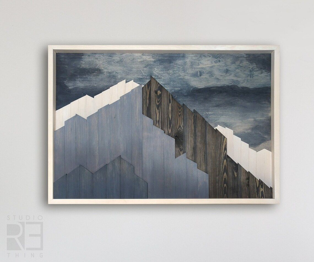 "Himalajskie Szczyty" - Drewniana Mozaika