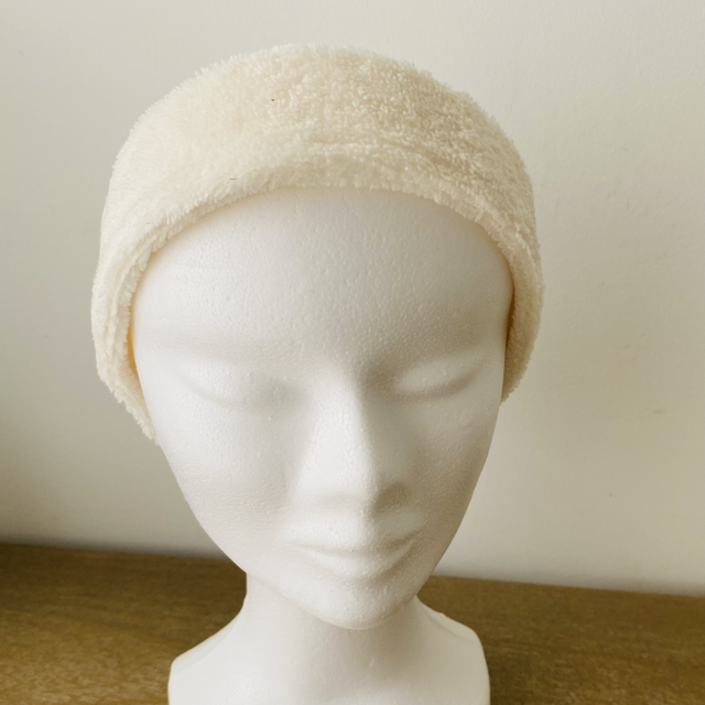 Bandeau soin du visage beige 