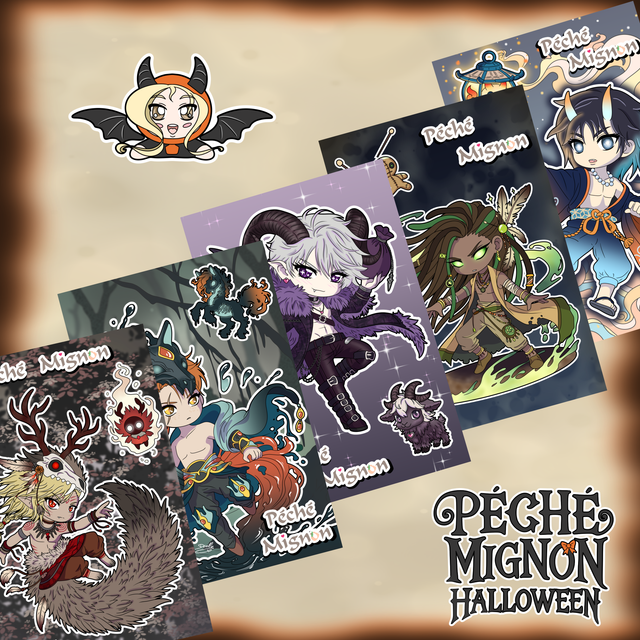 Pack 5 prints A6 Love Interest Halloween (précommande)