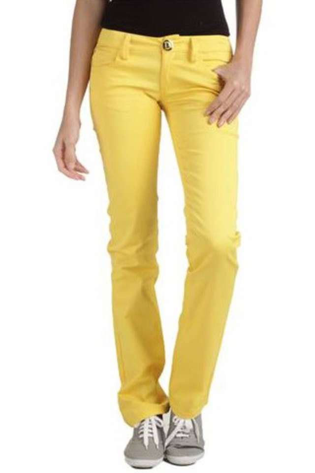 PHARD PANTALONE DONNA GIALLO