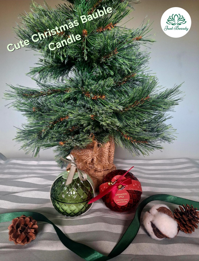 Bauble Shaped Candle