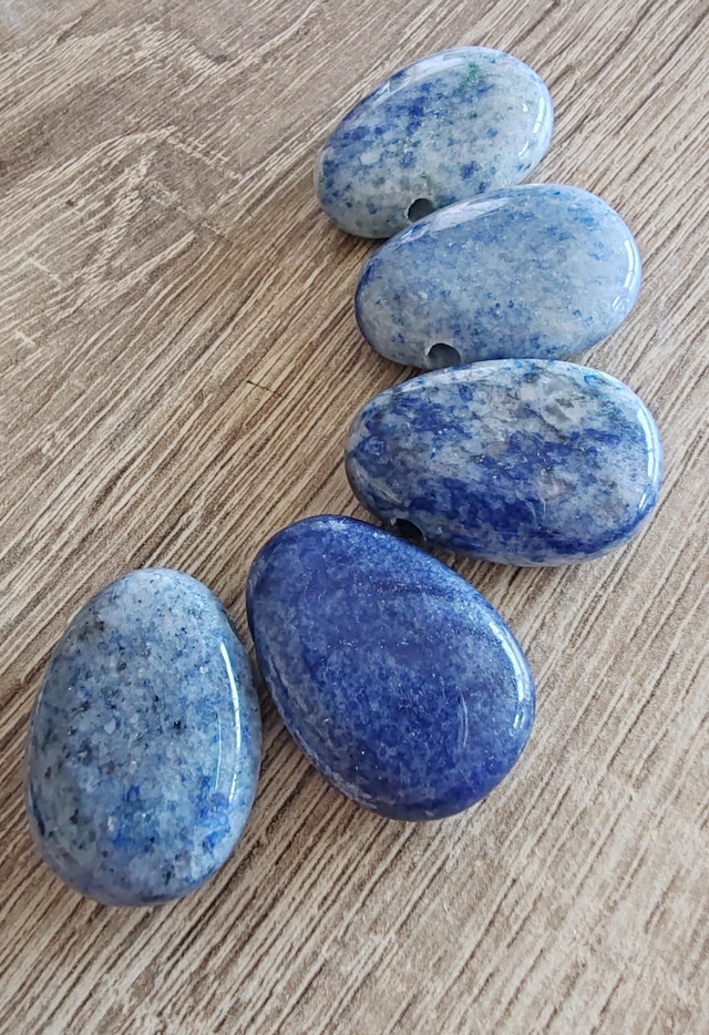 Pendentif aventurine bleue 