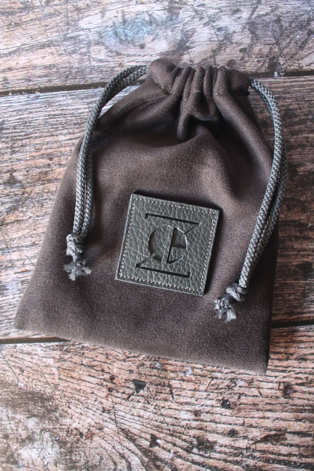 Portefeuille gris cuir vachette grainé