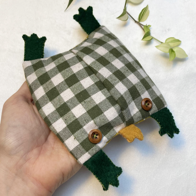 Bouillotte crapaud vert