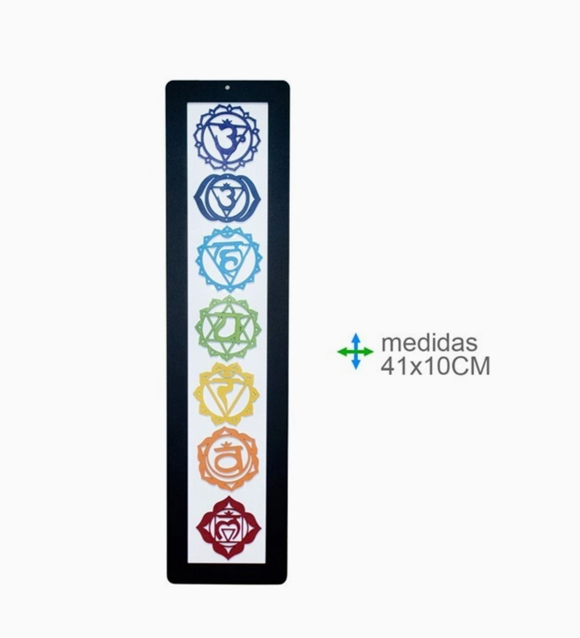 Plaque de rechargement en bois 7 Chakras