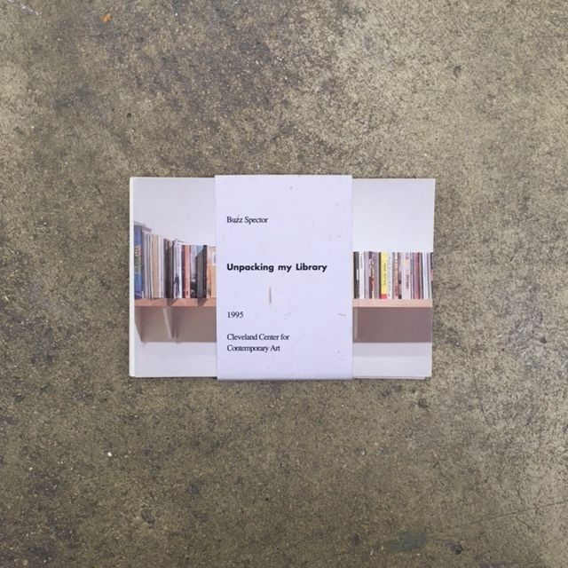 Buzz Spector Unpacking my Library, 1995 