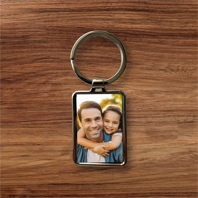 Rectangle Photo Keyring