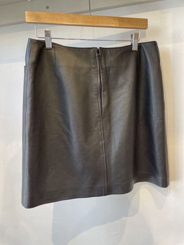 Vintage Chanel leather skirt