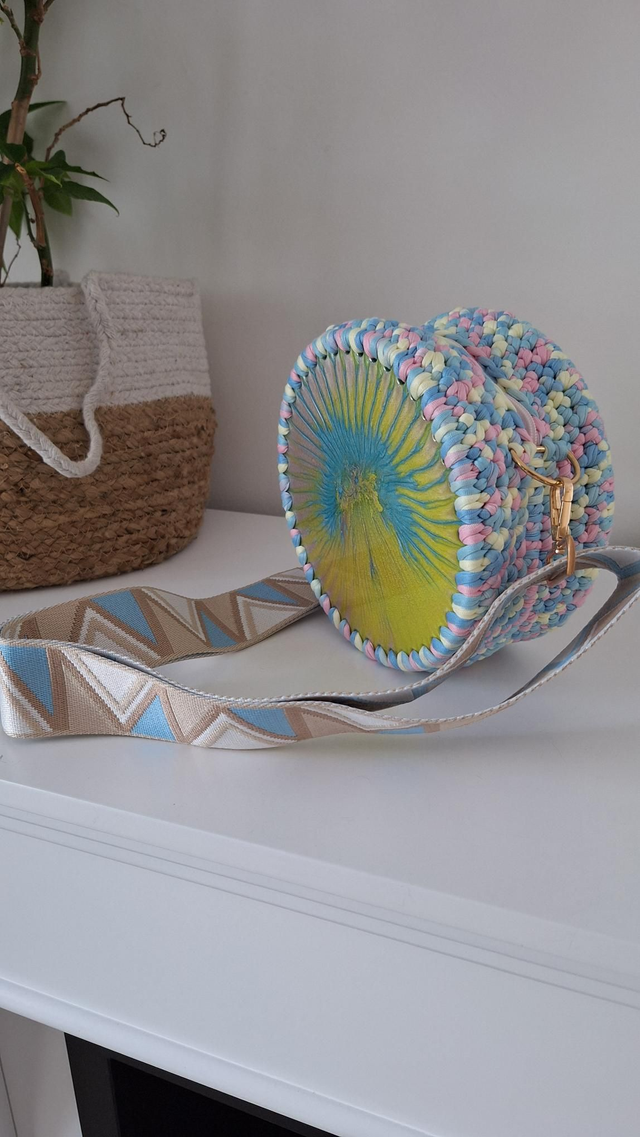 Sac Résine/crochet multicolor 