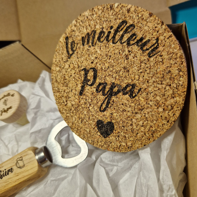 Sous bock liège personnalisé