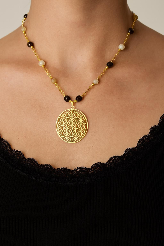 Collier Agate Botswana - Harmonie & Lumière