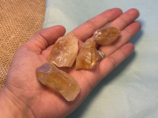 Raw citrine chunk