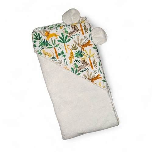 Cape de bain bébé doublée