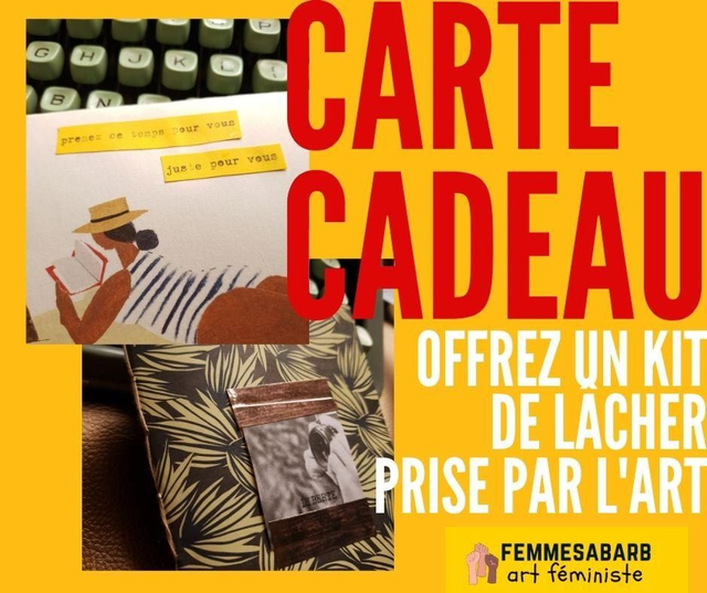 Carte cadeau kit de lâcher prise par l'art