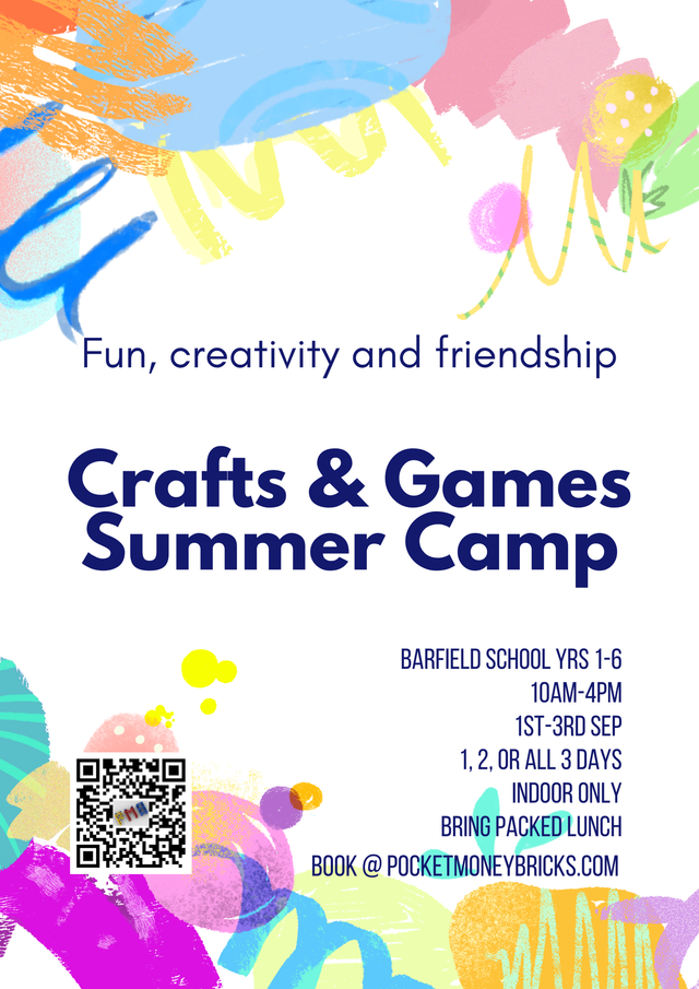 Barfield Crafts &amp; Games Summer Camp 1-3 September