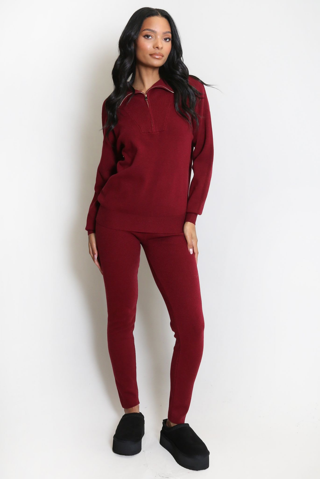 Fine Knit Jumper &amp; Legging Set - Various Colours