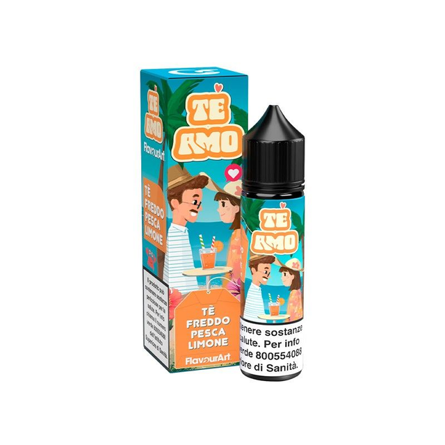 FLAVOURART Te Amo Tè Freddo Pesca Limone SHOT 20/60 20ml EAN8058611839696