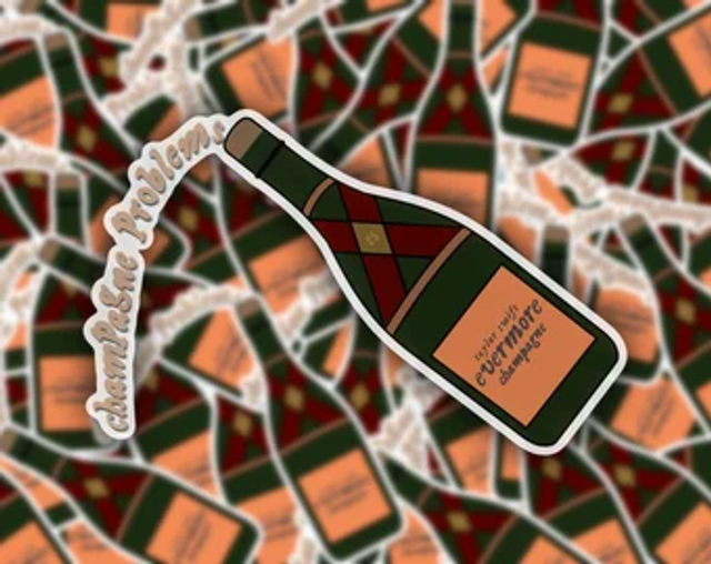 Taylor Swift Champagne Problems Inspired Sticker