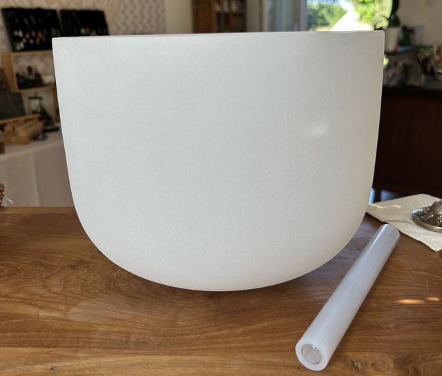 Bol chantant de cristal note MI 432 Hz + Housse de transport