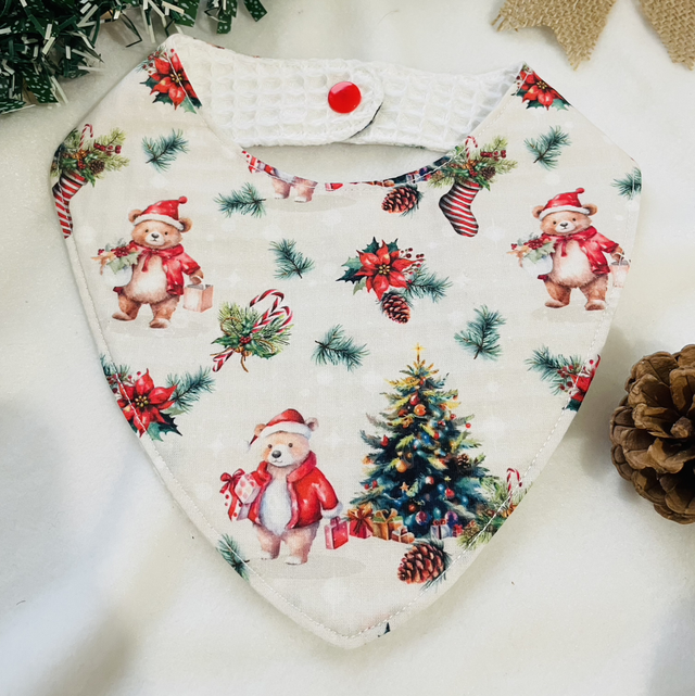 Bavoir bébé thème Noël