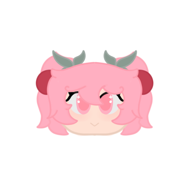Sakura Hatsune Miku Chibi Head Sticker