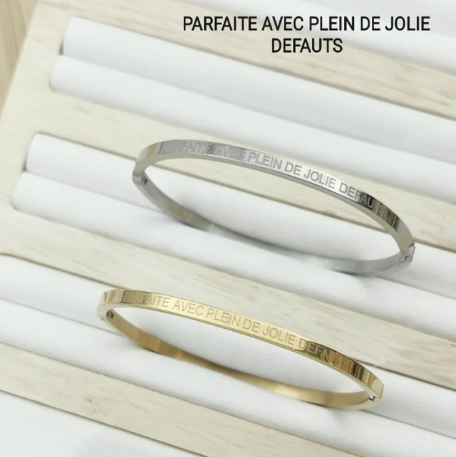 Jonc message Parfaite avec plein de jolis défauts 