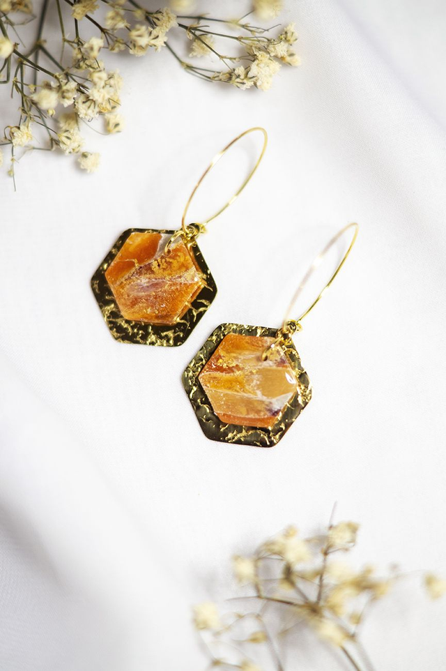 Coloris sahara - Boucles Hexagone