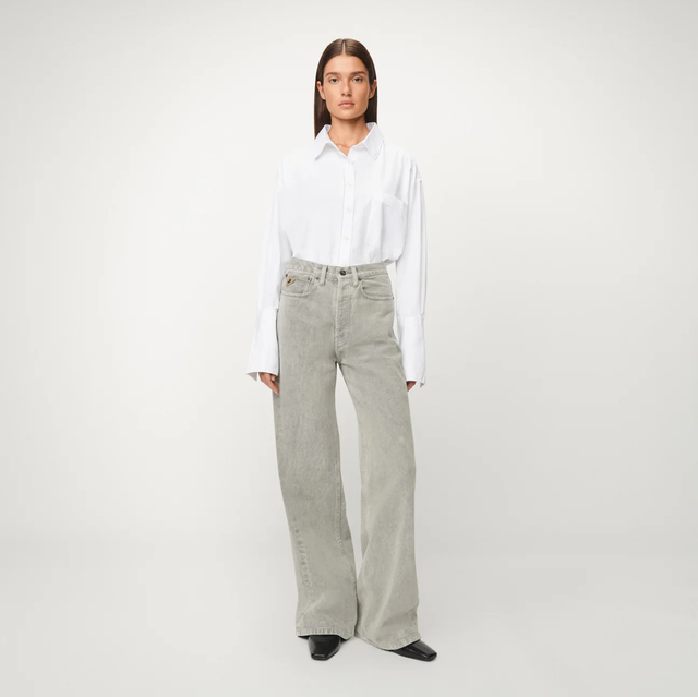 Lois Jeans Skater Loose - Low Rise Wide Fit Grey