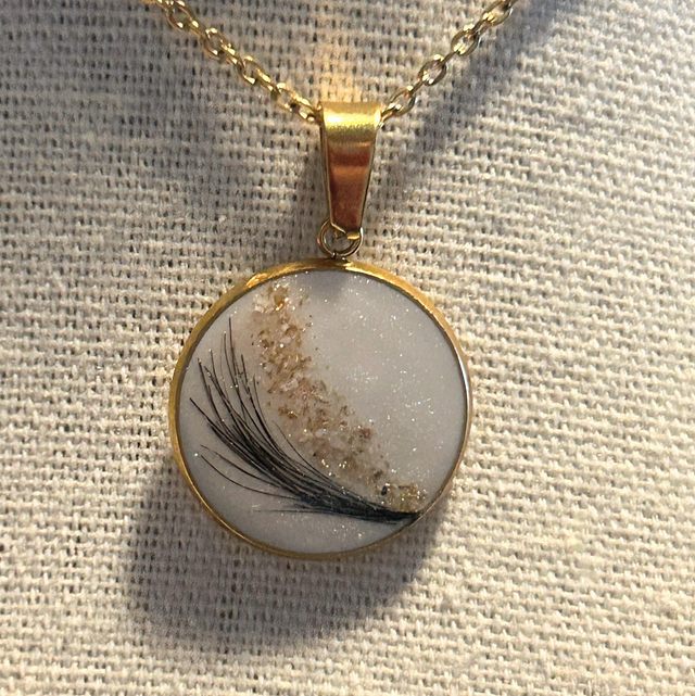 Medaljong simplicity • 18mm • gullbelagt • Tara