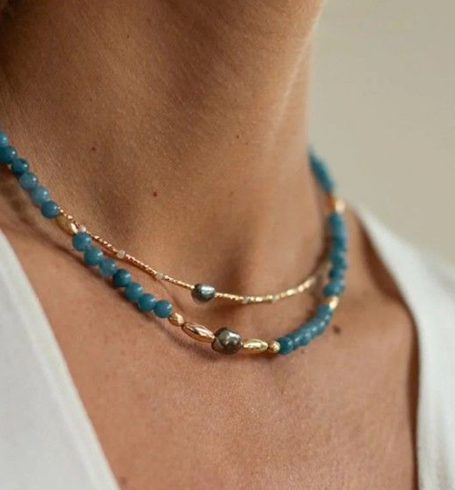 Collier Gigi nacre blanche