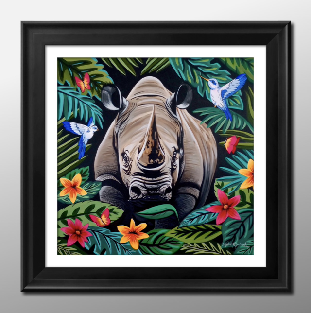 ‘Radiant Rhino’ Original Painting