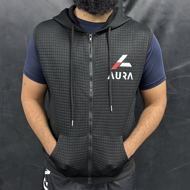 Sleeveless Zip Hoodie