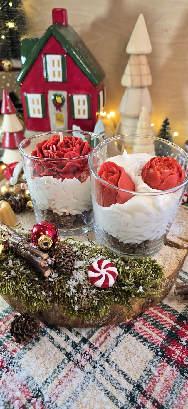 🌹 Bougie Chantilly – Fleurs Gourmandes