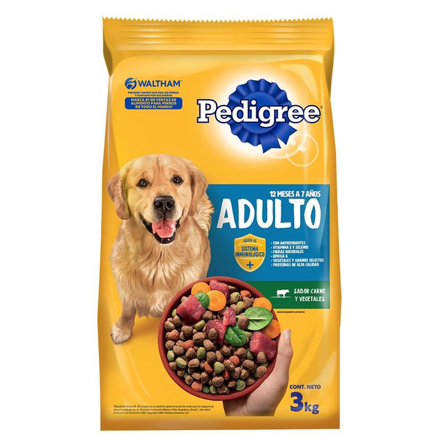 PEDIGREE® Croquetas Adulto Sabor Carne Y Vegetales 21kg