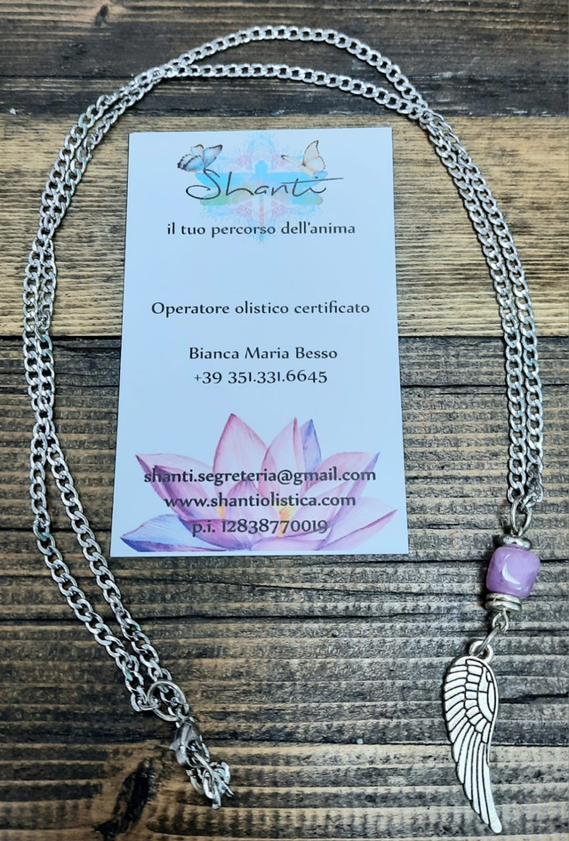 Amuleto meditazione ametista lavanda