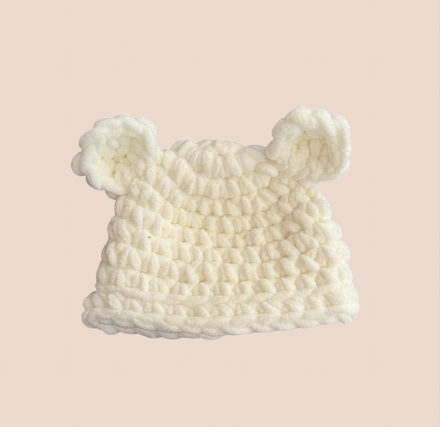 Teddy Bear Beanie Cream
