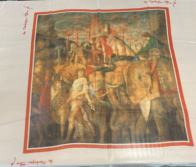 Foulard disegno di Dario Fo