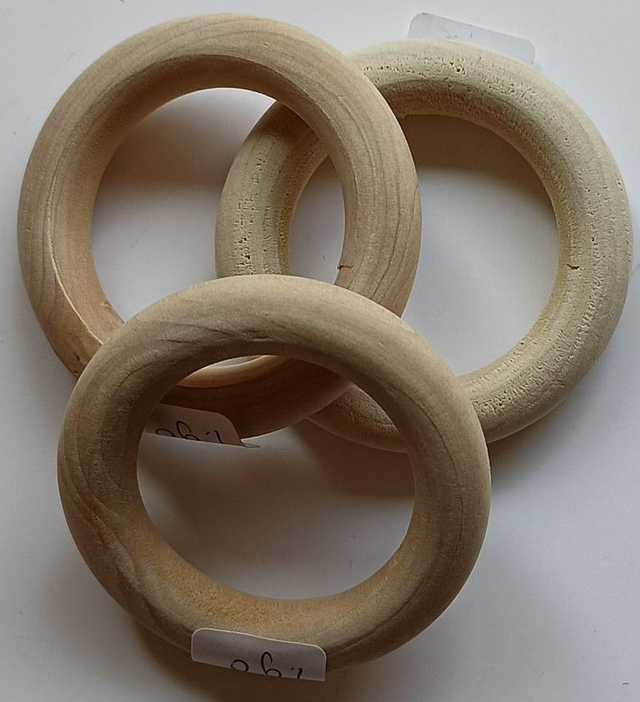 Huismerk: Houten Ringen 56mm