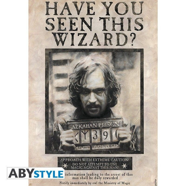 Poster Wanted Sirius Black - Harry Potter
